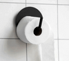 Toalettpapirholder i svart aluminium