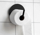Toiletrulleholder i sort aluminium - VIAMAJA