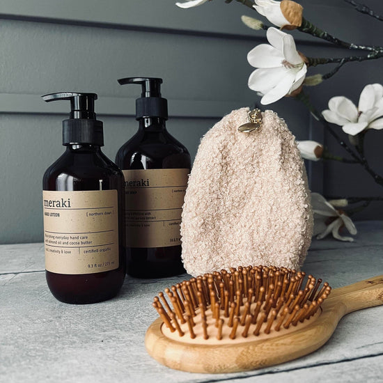 Toilettaske - Beige plys - VIAMAJA.DK