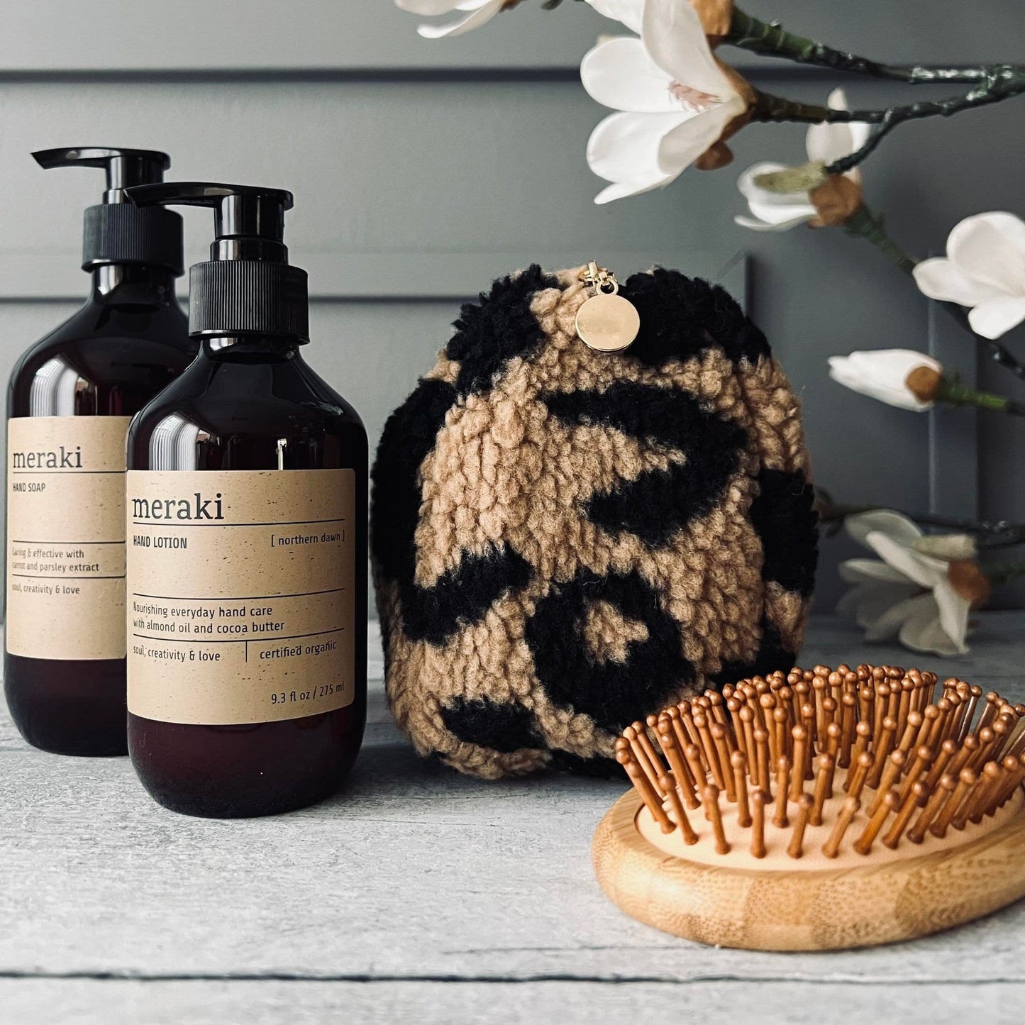 Toilettaske - Leo plys - VIAMAJA.DK
