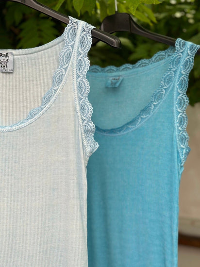 Top med blonde – Daily Soft blue - VIAMAJA.DK