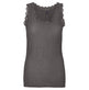 Top med blonde – Dark grey - VIAMAJA.DK