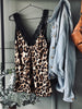 Topp med blonde – Leopard / beige