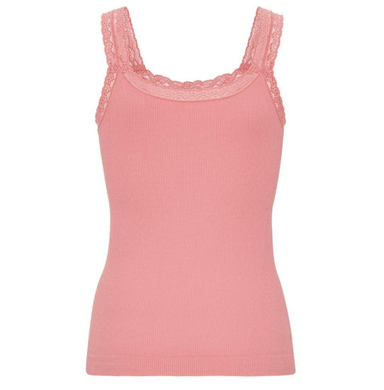 Top med blonde Økotex dusty coral – Mikrofiber - VIAMAJA.DK