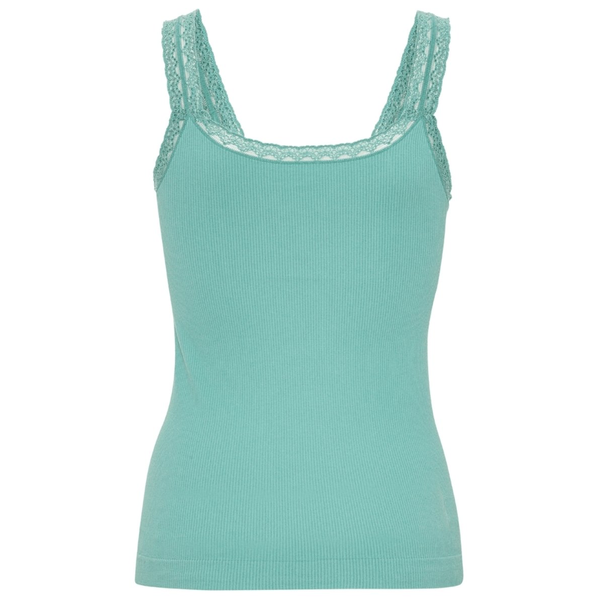 Top med blonde Økotex petrol – Mikrofiber - VIAMAJA.DK