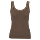 Top med blonde Økotex Taupe – Mikrofiber - VIAMAJA.DK