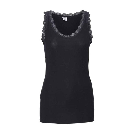 Top med blonde - Sort S/M - VIAMAJA.DK