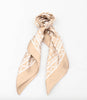 Skjerf – 70×70 Satin beige