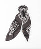 Skjerf – 70×70 Satin black