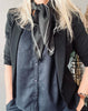 Skjerf Black Silk - 70x70