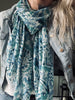 Skjerf Blue batik