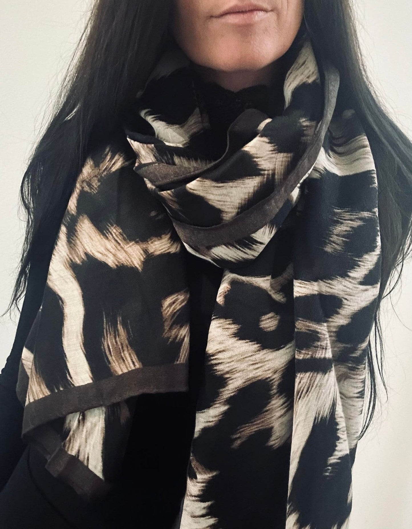 Tørklæde Brown leo - VIAMAJA.DK