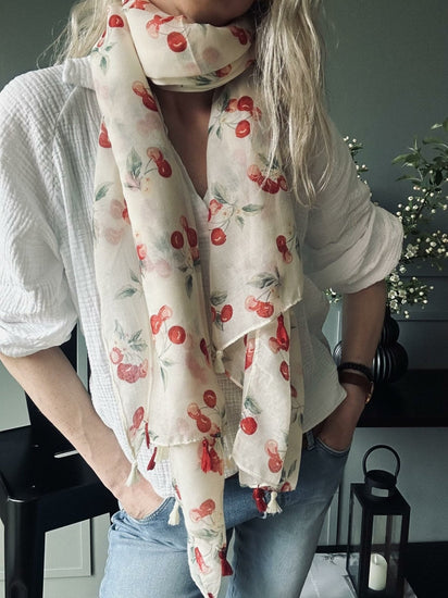 Tørklæde Cherry - VIAMAJA.DK