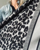 Skjerf Grey Leo Silk - 70x70