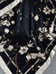 Tørklæde – Magnolia black 90×90 - VIAMAJA.DK