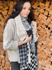 Skjerf – patchwork Black