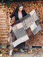 Tørklæde - patchwork brown - VIAMAJA.DK
