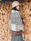 Tørklæde - patchwork brown - VIAMAJA.DK
