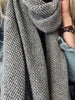 Skjerf Silver grey - Myk strikk