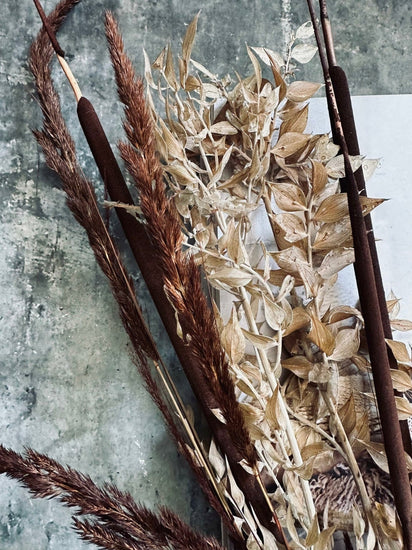 Tørret blomster – Brown mix - VIAMAJA.DK
