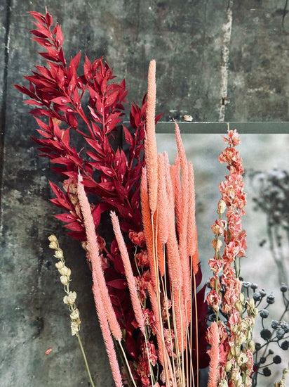 Tørret blomster – Lyserød / coral mix - VIAMAJA.DK