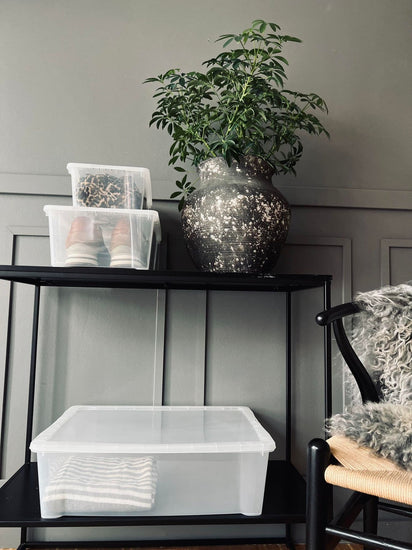 Transparent kasse med låg - Small - VIAMAJA.DK