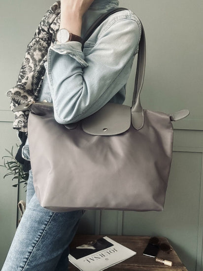 Trend Shopper – Grå nylon - VIAMAJA.DK