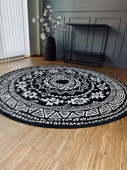 Udendørstæppe - Boheme vendbar dia 176cm - VIAMAJA.DK