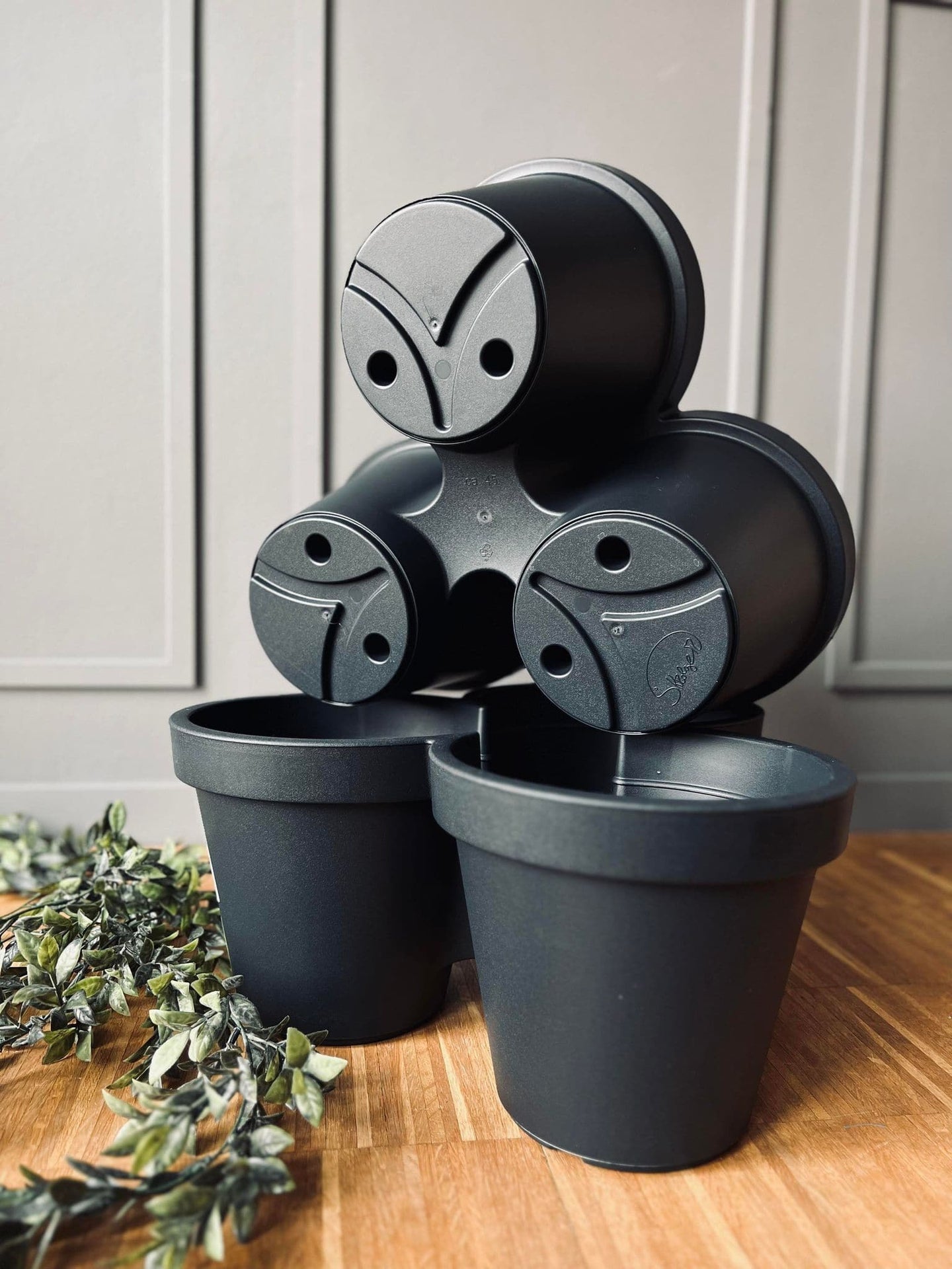 Urtepotter 3 - i - 1 Stabelbare recycling - VIAMAJA.DK