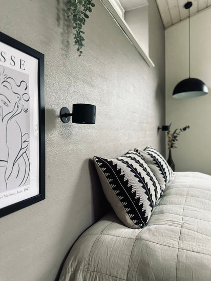 Væglampe – Genopladelig med fjernbetning - VIAMAJA.DK