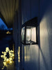 Vegglampe med solceller, pakke med 2 stk