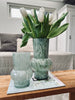Vase 18cm Munnblåst glass – Grønn