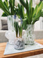 Vase 18cm Mundblæst glas – White - VIAMAJA.DK