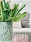 Vase 26cm Mundblæst glas – Green - VIAMAJA.DK