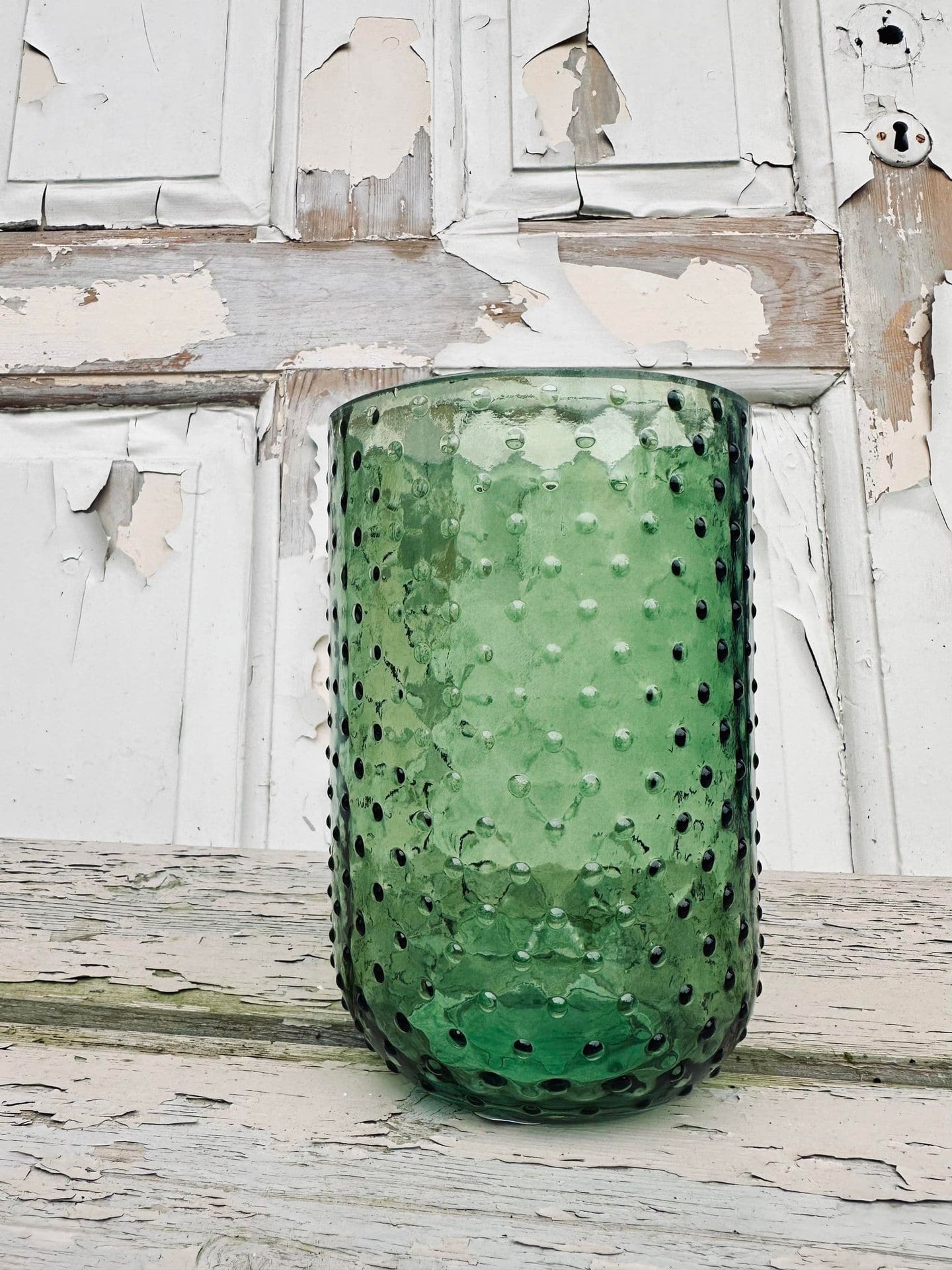 Vase – Green dots - VIAMAJA.DK