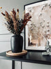 Vase H 20 cm – Svart stentøy