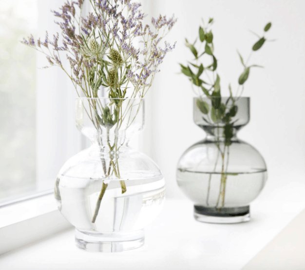 Vase i klar glas - Lowa - VIAMAJA.DK