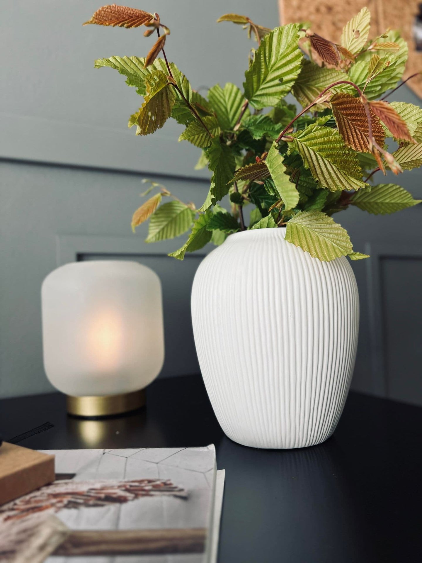 Vase - Keramik Hvid - VIAMAJA.DK