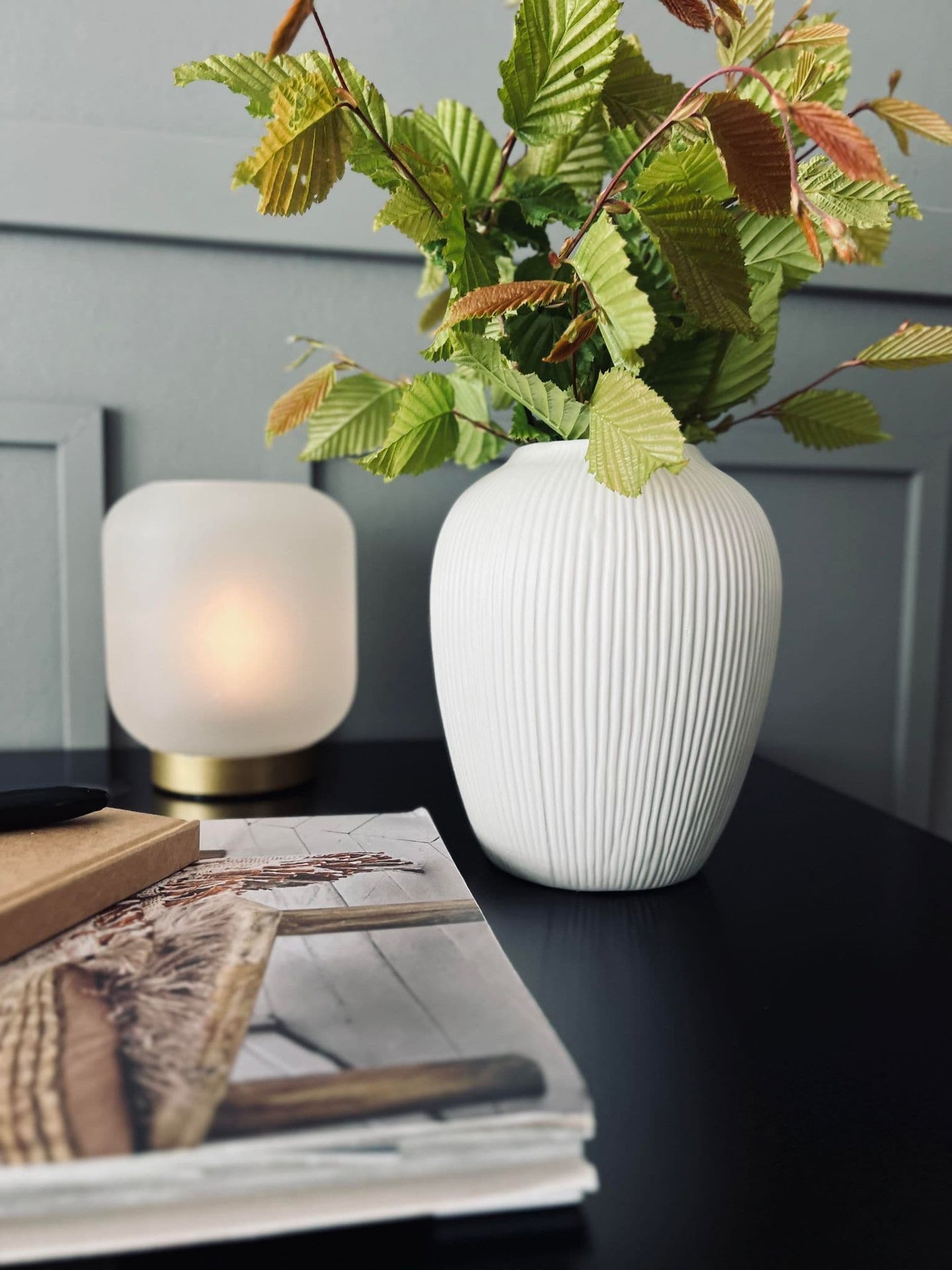 Vase - Keramik Hvid - VIAMAJA.DK