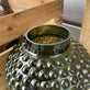 Vase med dots - flaskegrøn - VIAMAJA.DK