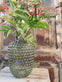 Vase med dots - grøn glas - VIAMAJA.DK