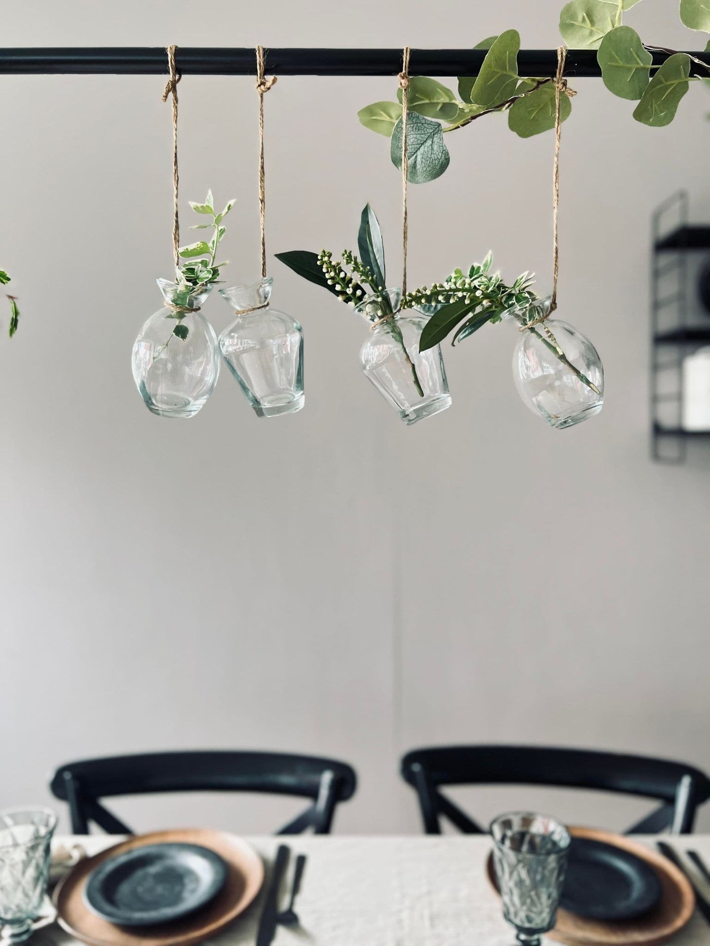 Vase med ophæng - Klar glas - VIAMAJA.DK