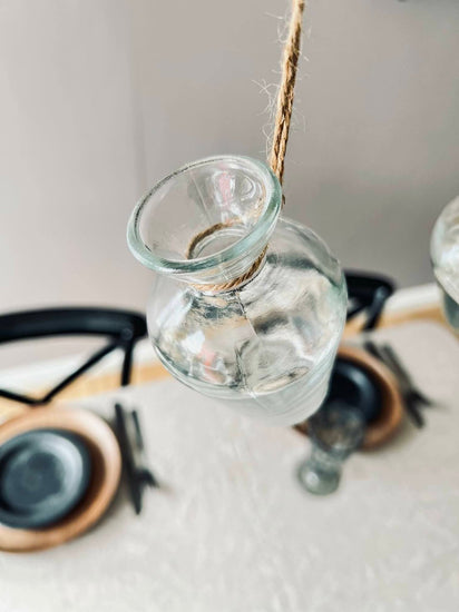 Vase med ophæng - Klar glas - VIAMAJA.DK