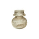 Vase med riller - Røgfarvet glas - VIAMAJA.DK