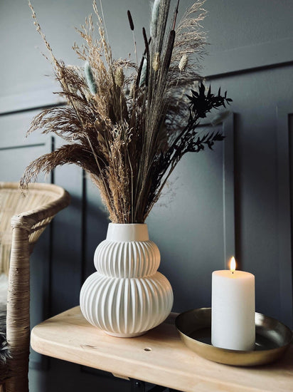 Vase - WHITE SHAPE - VIAMAJA.DK
