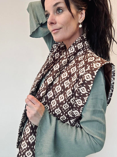 Vest Quilt brun - VIAMAJA.DK