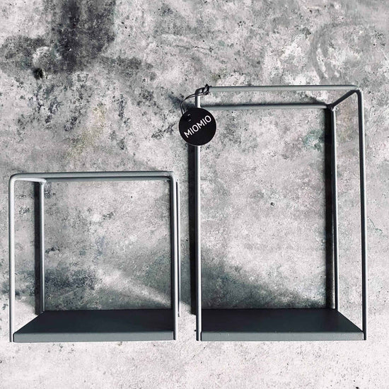 VIAMAJA Cube hylde – Grå – 20x20x10 - VIAMAJA.DK