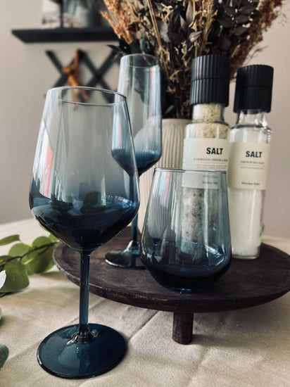 Vinglas LUX – Royal blue 490ml - VIAMAJA.DK