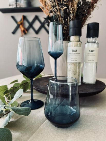 Vinglas LUX – Royal blue 490ml - VIAMAJA.DK