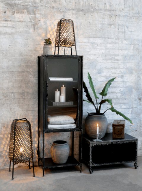 Vitrine m. glaslåge - VIAMAJA.DK